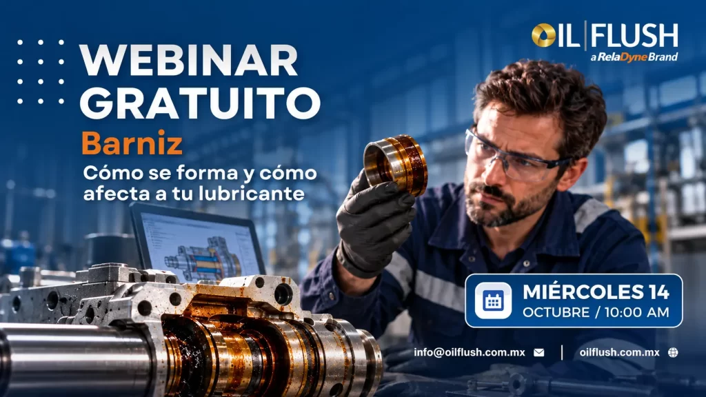 Webinar sobre formación de barniz en lubricantes de Oil Flush